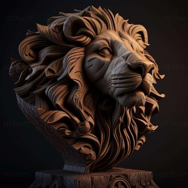 3D model lion (STL)